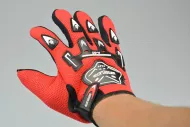 Kolesarske rokavice A-02, velikost M/L, rdeče
