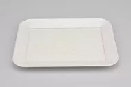 Plastični pravokotni pladenj TVAR, Marmor (17,5x13,5 cm)