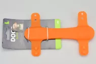 Silikonska LED ovratnica DOGS (15 cm), oranžna