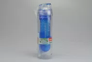 Plastična steklenica s filtrom za koščke sadja BANQUET 500ml, modra (23x6cm)