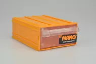 Plastični organizator delavnice MANO K-20 (14x10x5cm), rumena barva