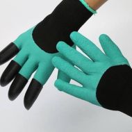 Praktične vrtnarske rokavice s plastičnimi kremplji za desničarje