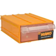 Plastični organizator delavnice MANO K-20 (14x10x5cm), rumena barva