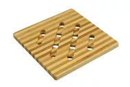 Bambusova podloga za lonce in ponve, kvadratna (12,5 cm)