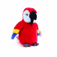 plišast papagaj rdeč, 18 cm