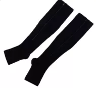 Kompresijske nogavice z zadrgo, velikost L/XL