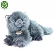 Plišasta perzijska mačka, ležeča, siva, 30 cm, Rappa