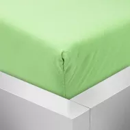 Jersey prostěradlo (160 x 200) Premium - Zelené