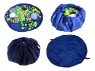 Igralna podloga in torba za igrače - modra