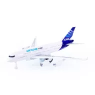 Letalo A380, z zvokom in svetlobo, modro, Rappa