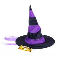 čarovniški klobuk z lasmi/ noč čarovnic