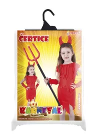 karnevalski kostum rdečega hudiča, velikost 2,5 mm M