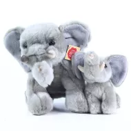 Plišasti slon z malim slončkom, 27 cm