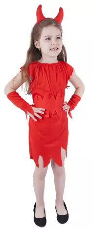 karnevalski kostum rdečega hudiča, velikost 2,5 mm M