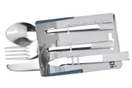 Komplet jedilnega pribora iz nerjavečega jekla EH (22 cm), vilice, nož, žlica