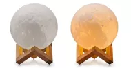 Svetilka LED v dizajnu lune Luna