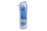 Plastična steklenica s filtrom za koščke sadja BANQUET 500ml, modra (23x6cm)