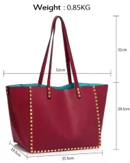 Elegantna ženska torbica LS00477, bordo, LS Fashion