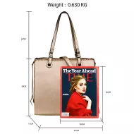 Moderna ženska torbica AG00558, zlata, Anna Grace