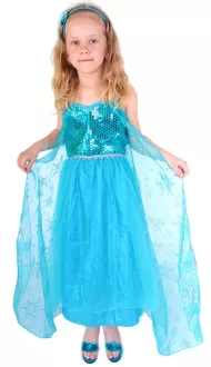 RAPPA pustni kostum princesa zimsko kraljestvo Elisha DELUXE, velikost 2,5 mm. S