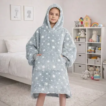 Otroška mikica, ki se sveti v temi - siva