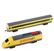Vlak RegioJet z zvočnim in svetlobnim kompletom, vključno s tiri