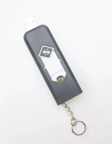 Elektronski vžigalnik z USB polnjenjem - črn