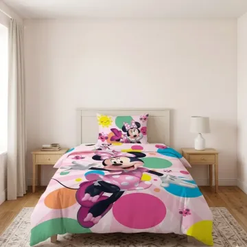 Bombažna posteljnina, metulji Minnie, 140 x 200 cm,