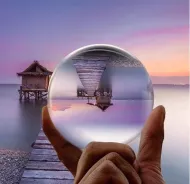 Steklena foto krogla