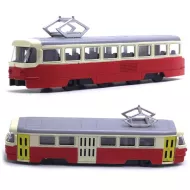 Kovinski tramvaj Tatra T3 - 18,5 cm - rdeč