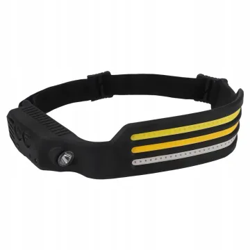 Induktivna COB LED čelna svetilka z vgrajeno baterijo in USB polnjenjem
