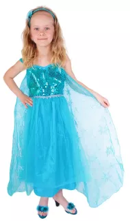 RAPPA pustni kostum princesa zimsko kraljestvo Elisha DELUXE, velikost 2,5 mm. S