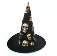 čarovniški klobuk z lobanjami za odrasle