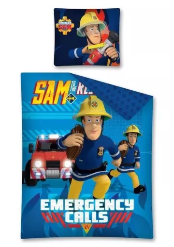Vključeno platno Fireman Sam Emergency Cotton, 140/200, cm