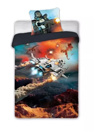 Bombažno posteljno perilo Gamer 140 x 200 cm