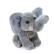 Sedeči plišasti slon, 18 cm, Rappa