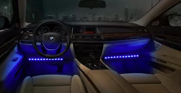 Barvni LED RGB trakovi za avto - 4 kom - Onever